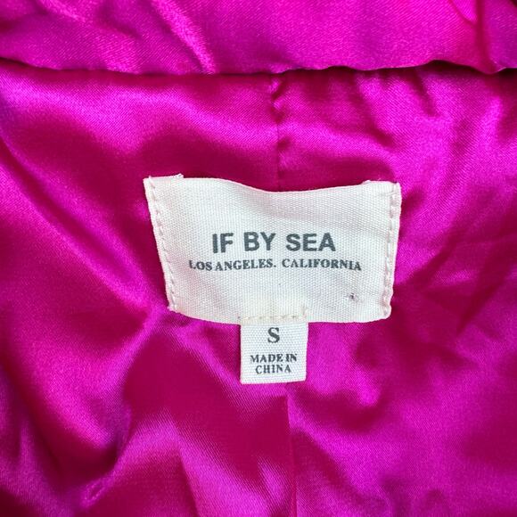 If By sea Jacket Anthropologie Jacket Faux Fun Colorblock Red Pink Small Boho - Picture 7 of 11